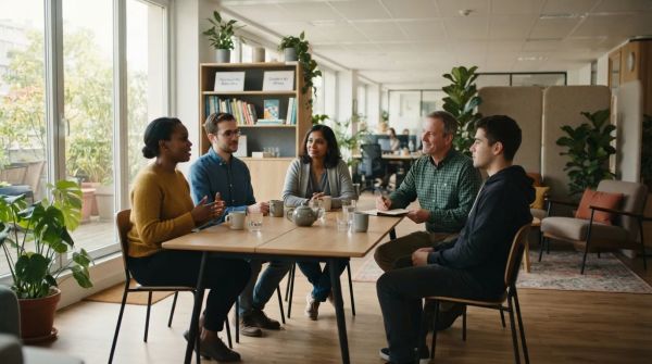 Comment un service social en entreprise améliore le bien-être